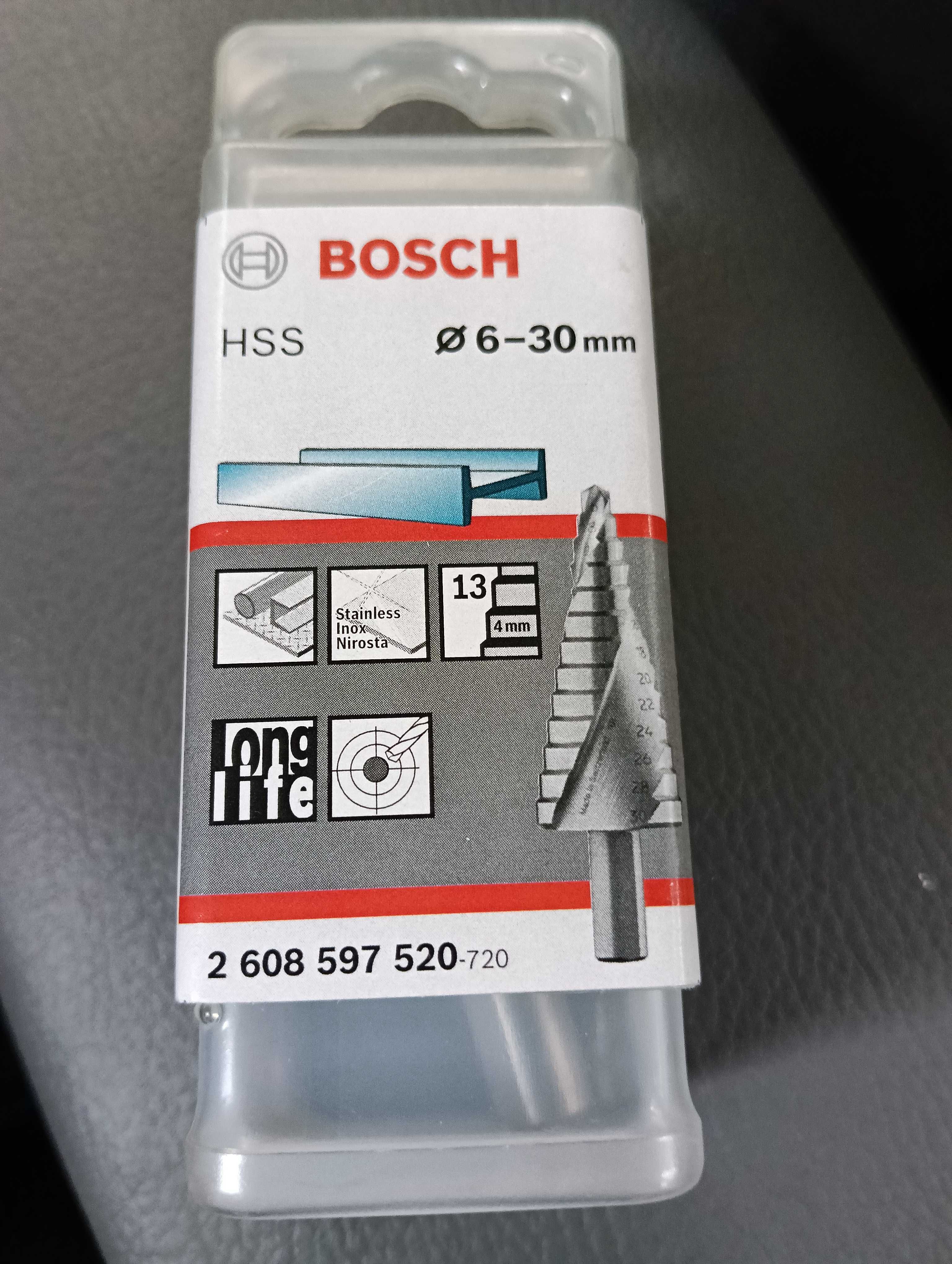 7 sztuk Wiertło stopniowe Bosch professional wiertło stożkowe 6-30 mm