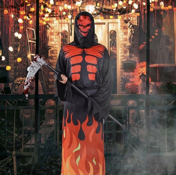 Kostium na halloween dla dorosłych ponury żniwiarz cosplay Herenear