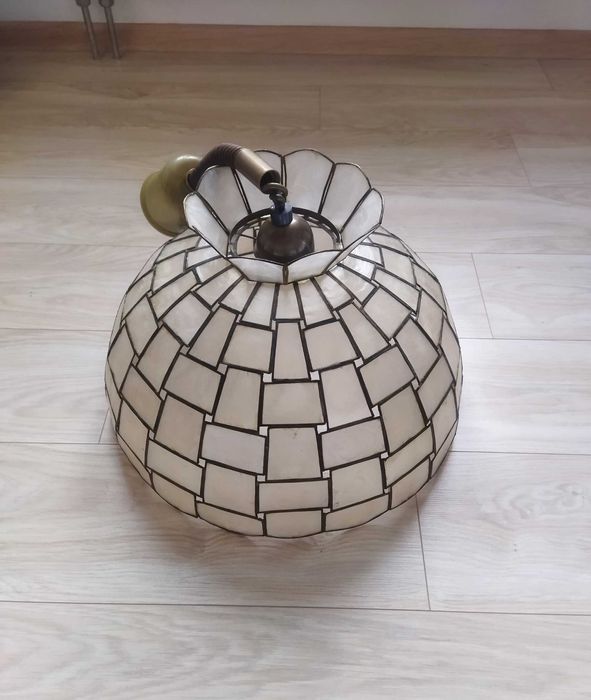 Lampa wisząca masa perłowa vintage