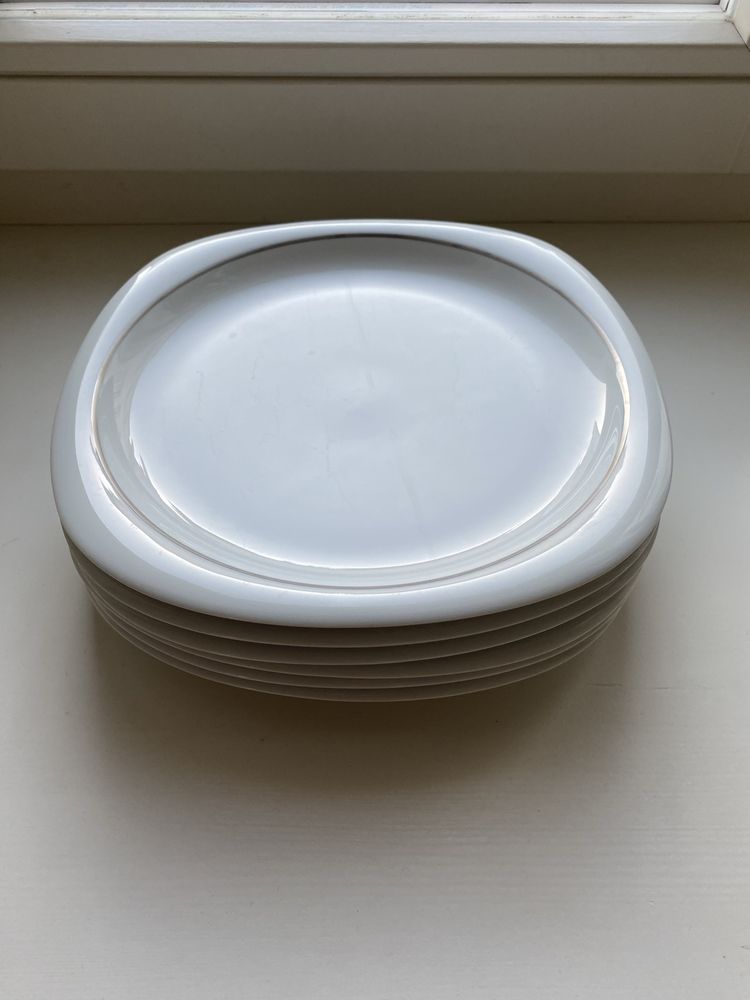 Rosenthal Suomi Lanka Platinium serwis obiadowy 6 osób biała porcelana