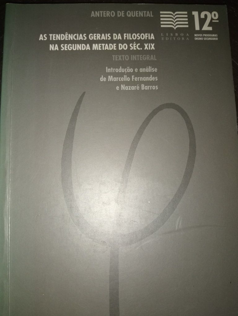 Antero de Quental as tendências gerais da filosofia no séc XIX