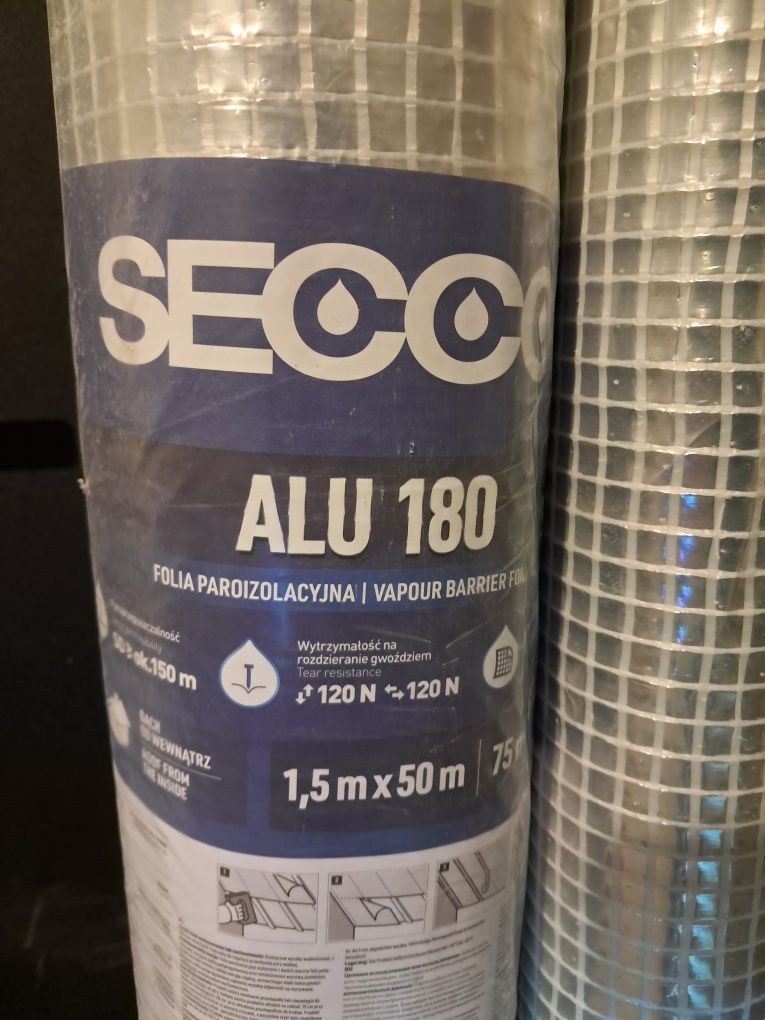 Folia paroizolacjyjna Secco Alu 180