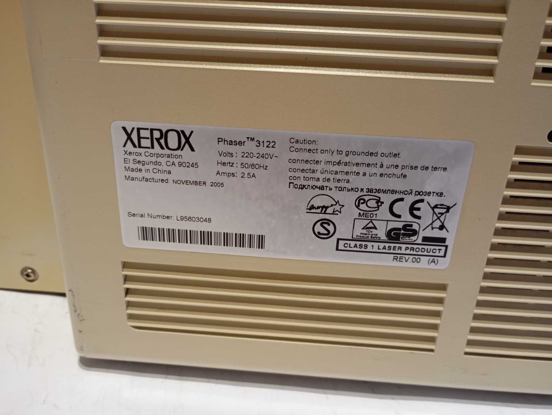 Принтер лазерный Xerox Phaser 3122