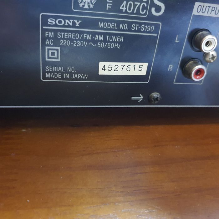 Tuner SONY  ST S 190