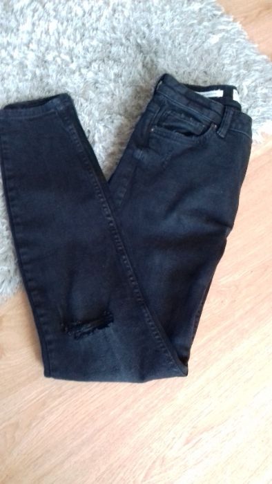 Jeansy nowe spodnie bershka 38 czarne