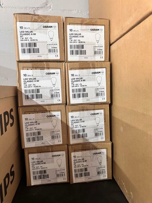 Лампа світлодіодна VALUECLA60 7W/827 230V FIL E27 10X1 Osram