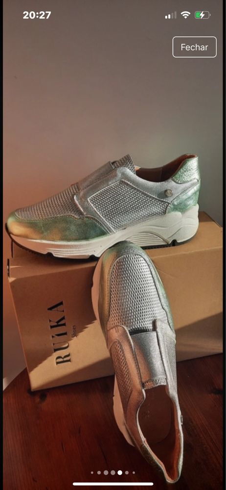 Tenis em Pele Ruika (Novos com etiqueta)