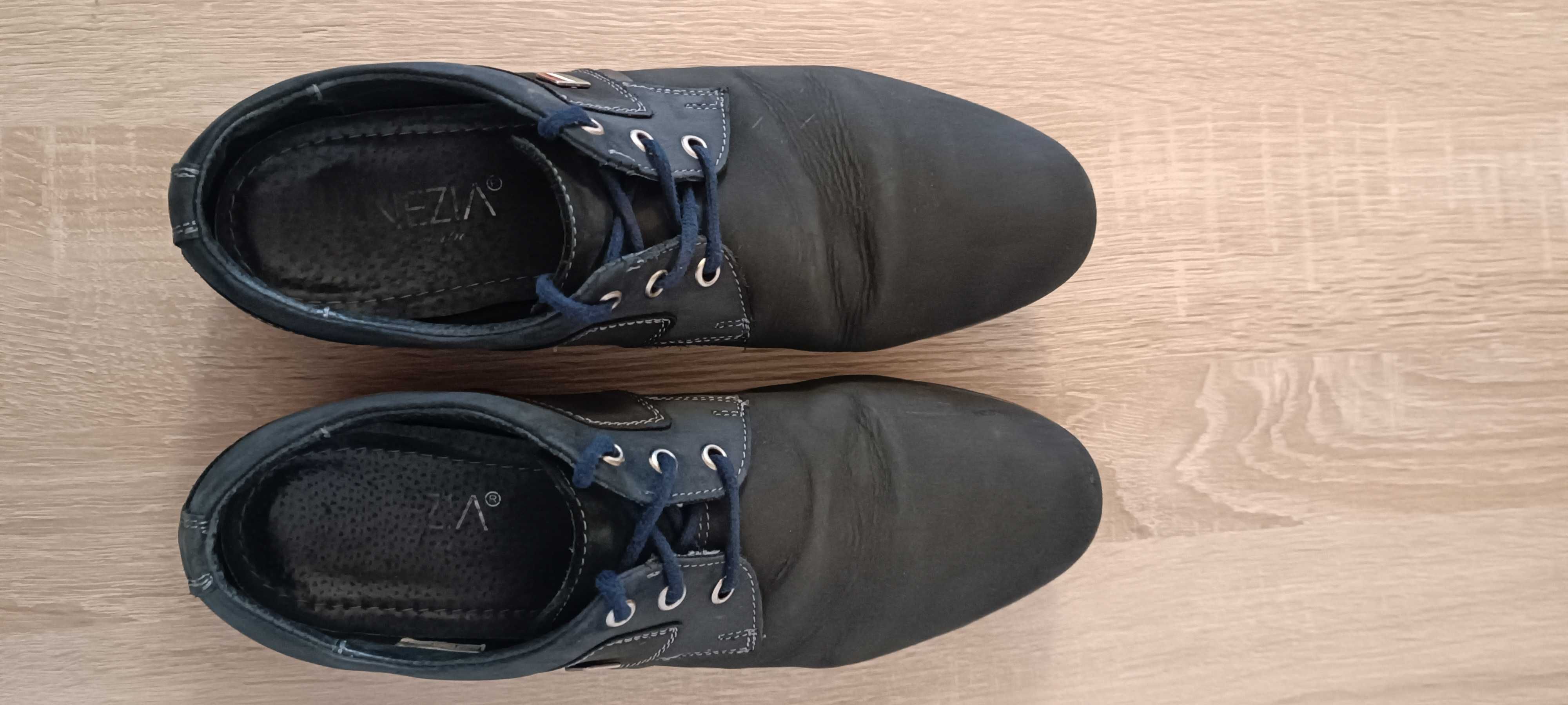 Buty męskie Venezia niebieskie zamszowe rozmiar 41