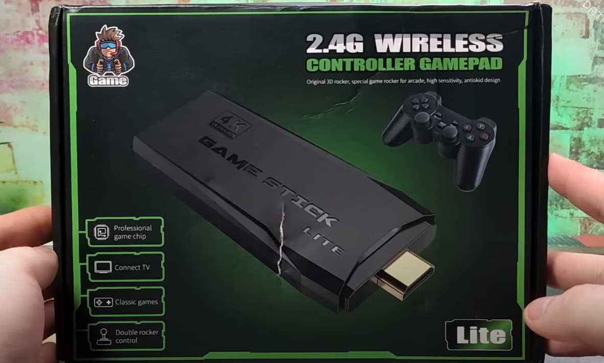 Бездротова ігрова HDMI консоль приставка 64GB 2 джойстика 3800 ігор