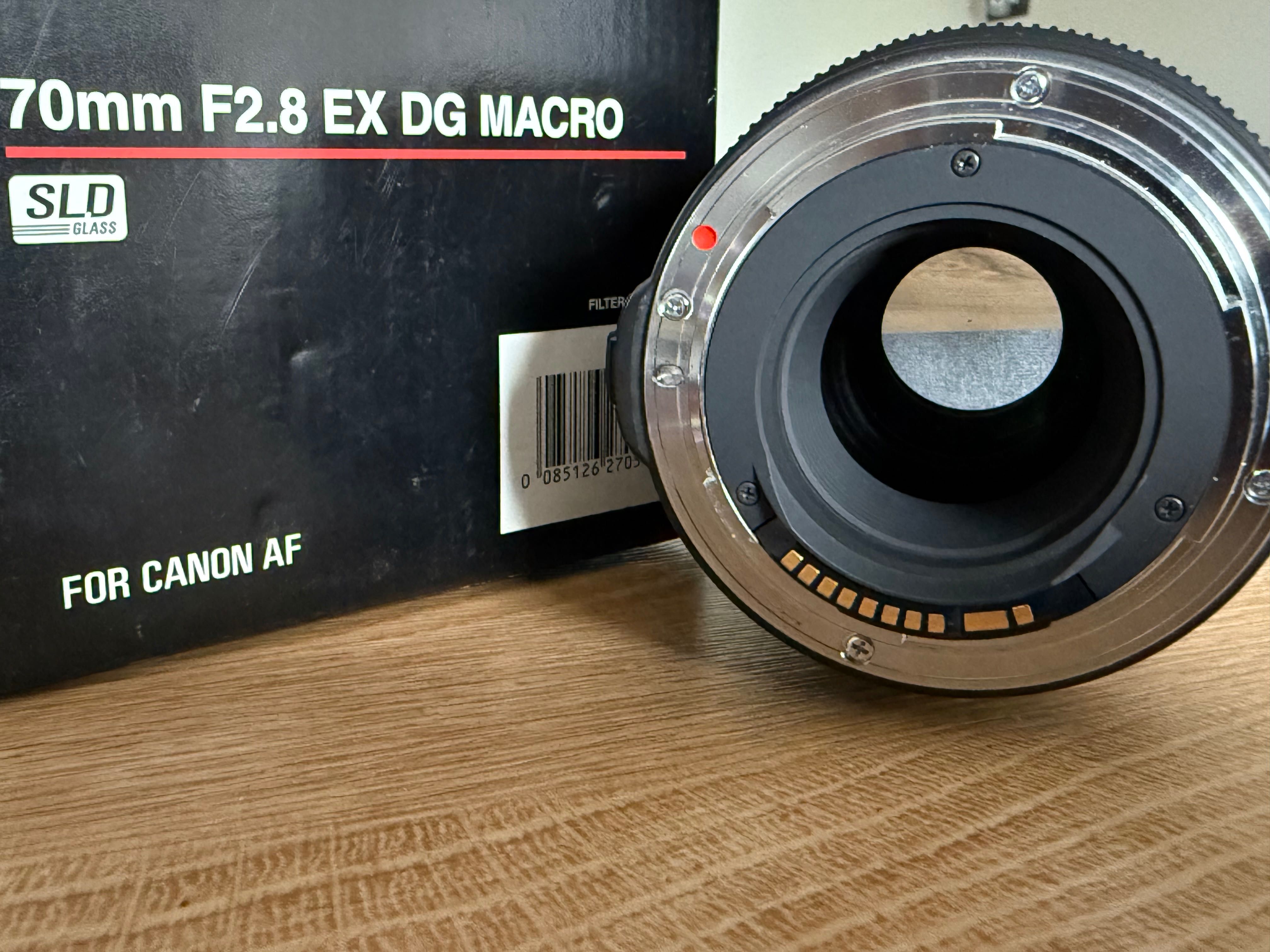 Sigma 70 f2,8 macro Canon EF