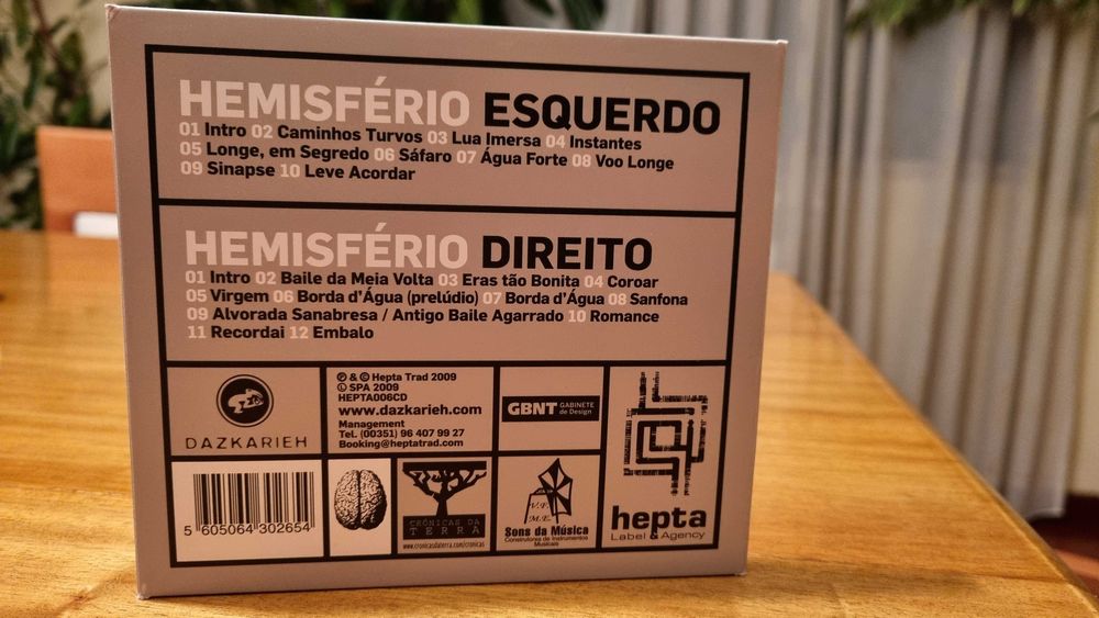 Vendo duplo CD música "Hemisférios", da banda Portuguesa DAZKARIEH !