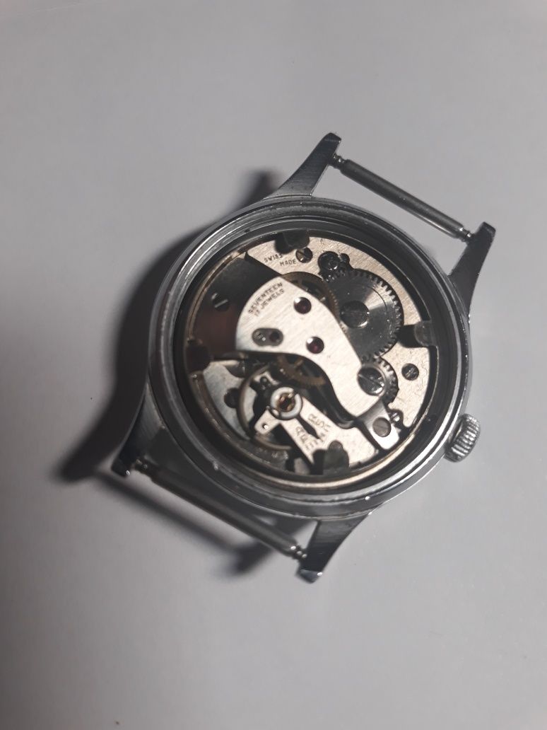 Zegarek męski mech.PALLAS 17j.Swiss 34mm.sprawny.