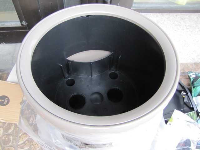 Lechuza Donica, System Nawadniania, Classico Premium Ls 35 Ciemnoszary