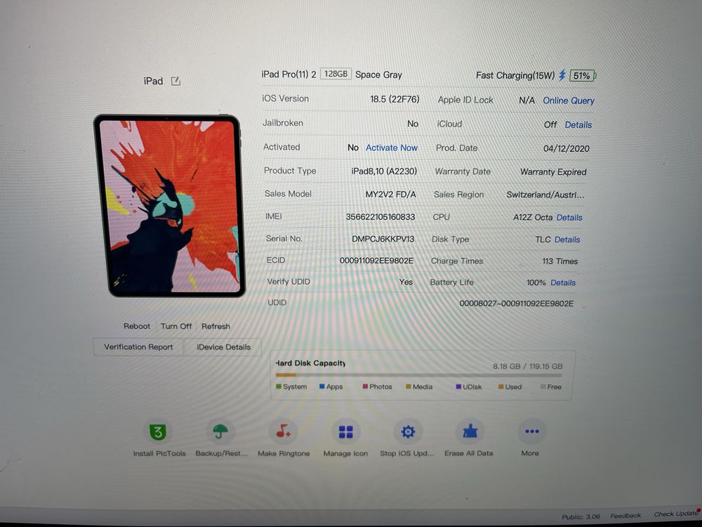 iPad Pro 11 2020 icloud lock заблокований