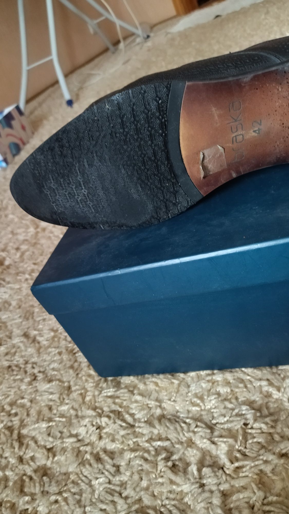 Туфлі чоловічі шкіряні Braska, розмір 42
