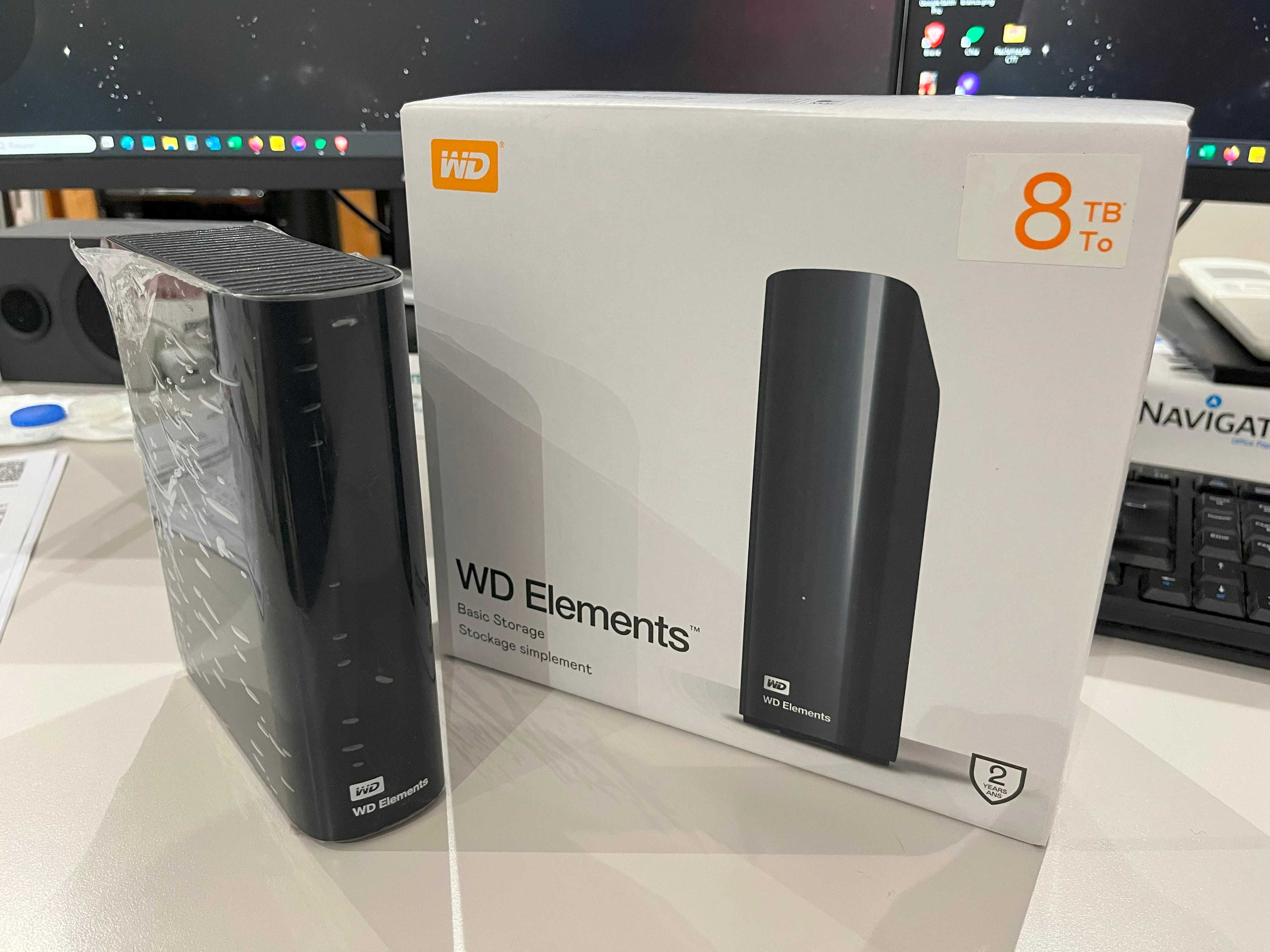 Disco Rígido Externo WD Elements 8TB