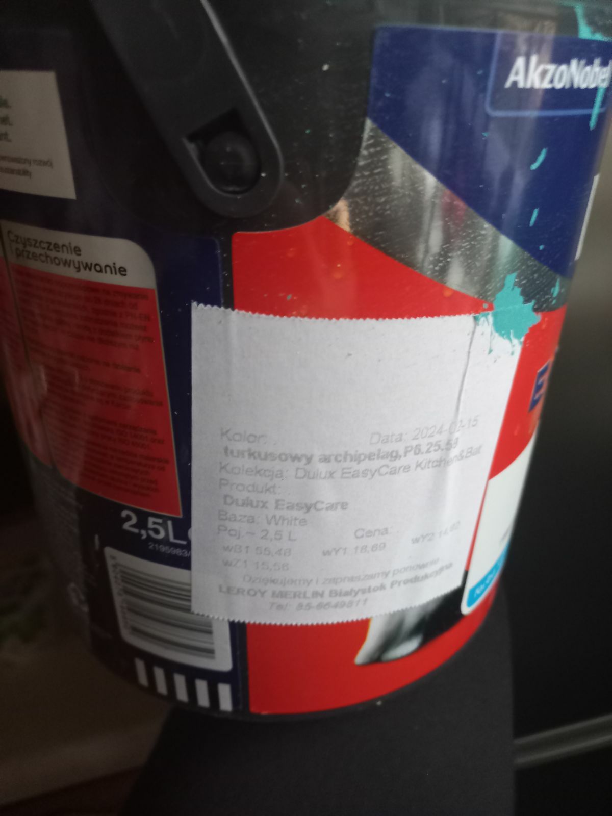 Farba lateksowa matowa niebieska Dulux 2,5 l