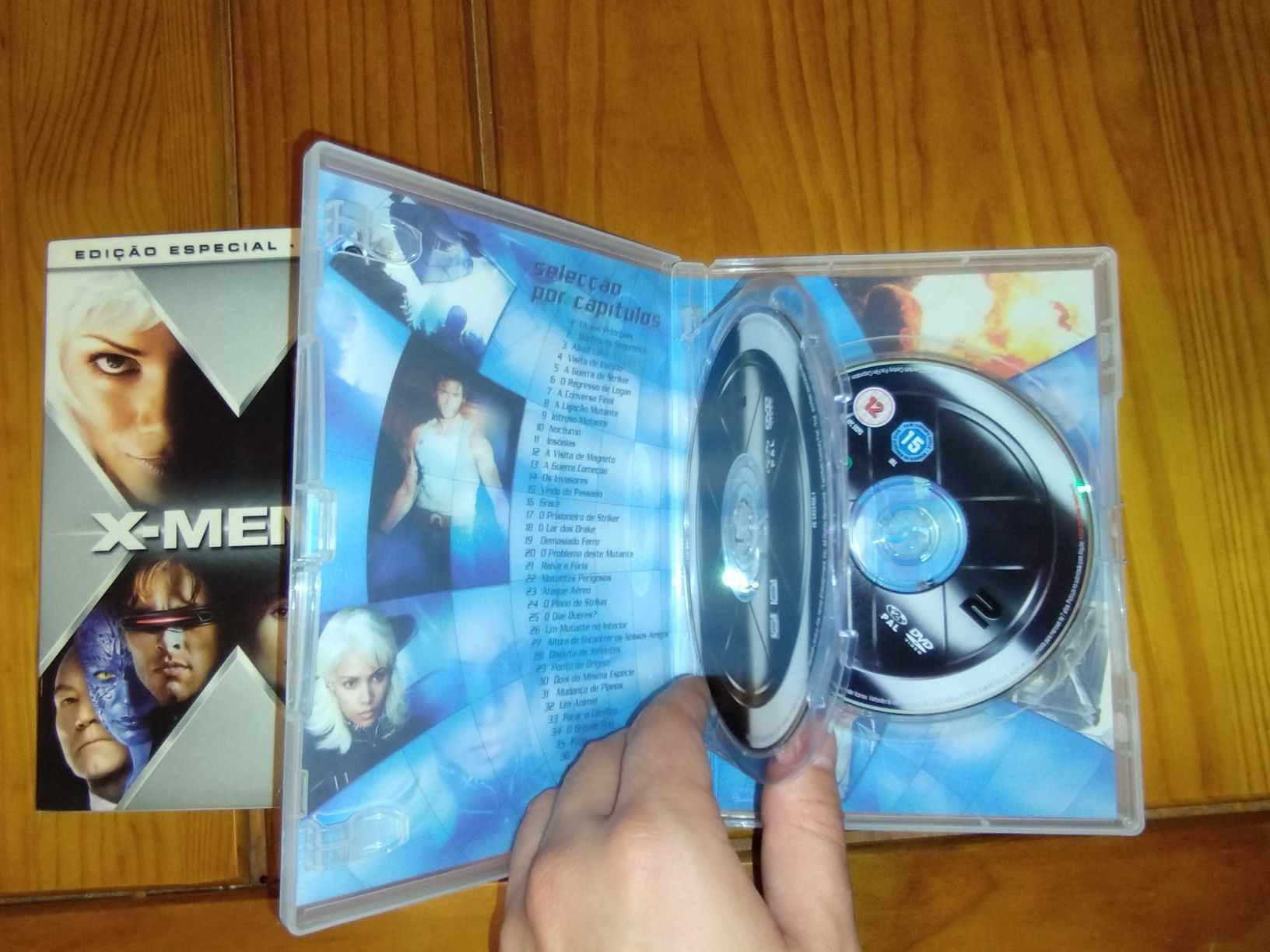 Lote de DVDs X-Men 1, 2 e 3
