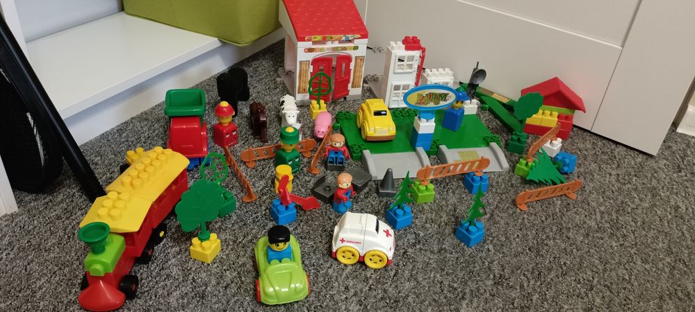 Klocki duży zestaw  farma