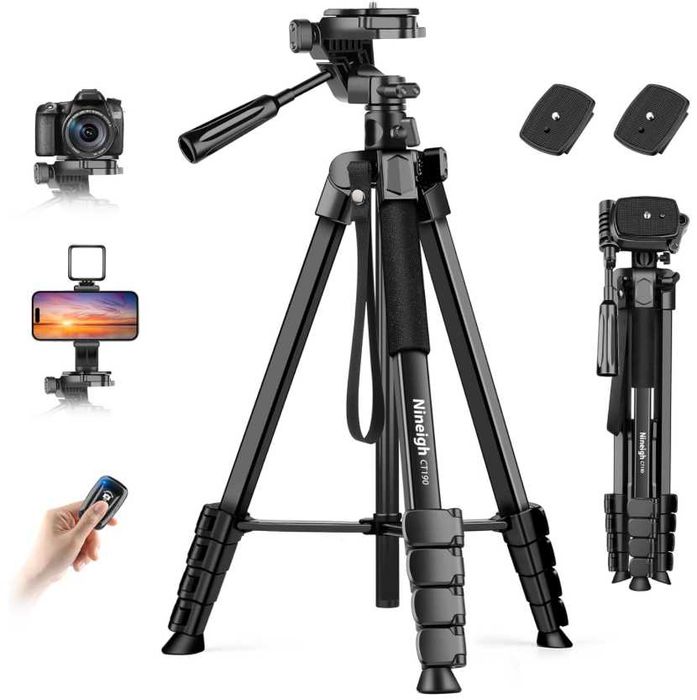 Luz estúdio LED  +  Tripé 190cm + Braço Articulado (NOVOS)