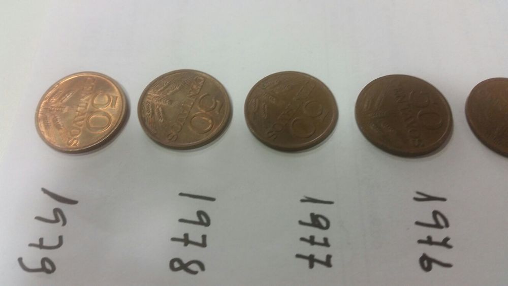 Coleção de moedas antigas