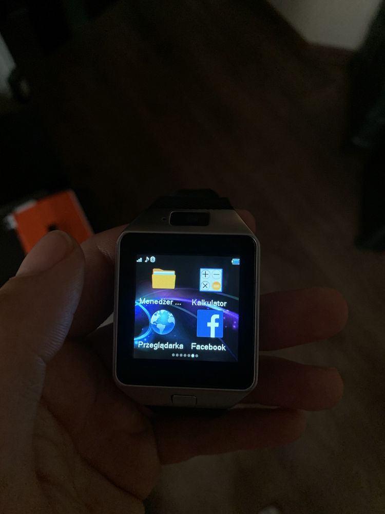 Smartwatch kamera, krokomierz, facebook, whats up itd