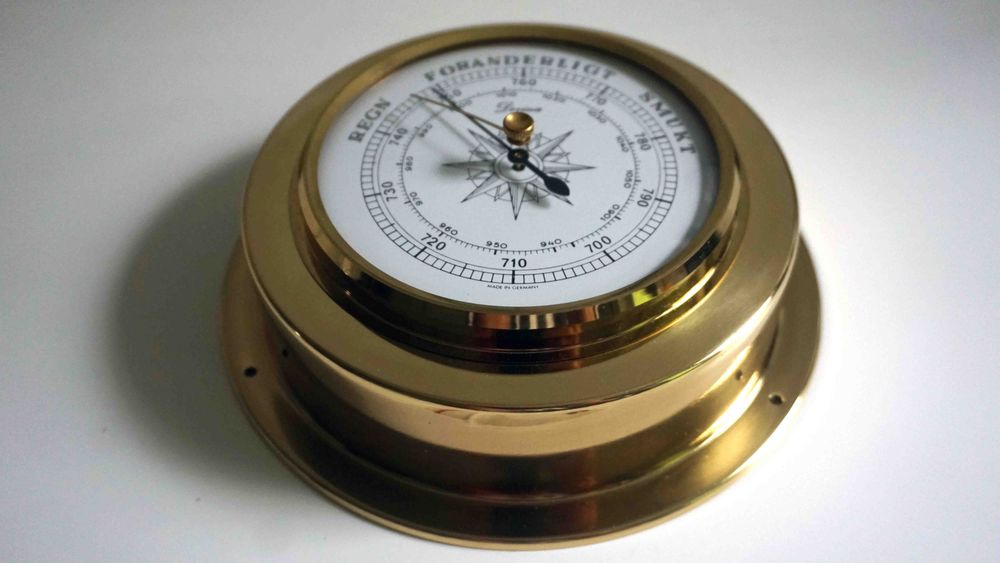 Barometr jachtowy okrętowy 15cm