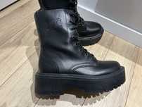 Sztyblety trapery logowane Celine 37 buty Céline czarne