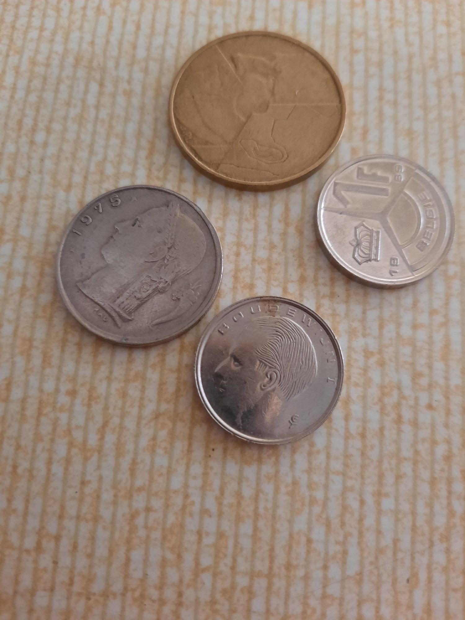 Francos Bélgica moedas fora de circulação
