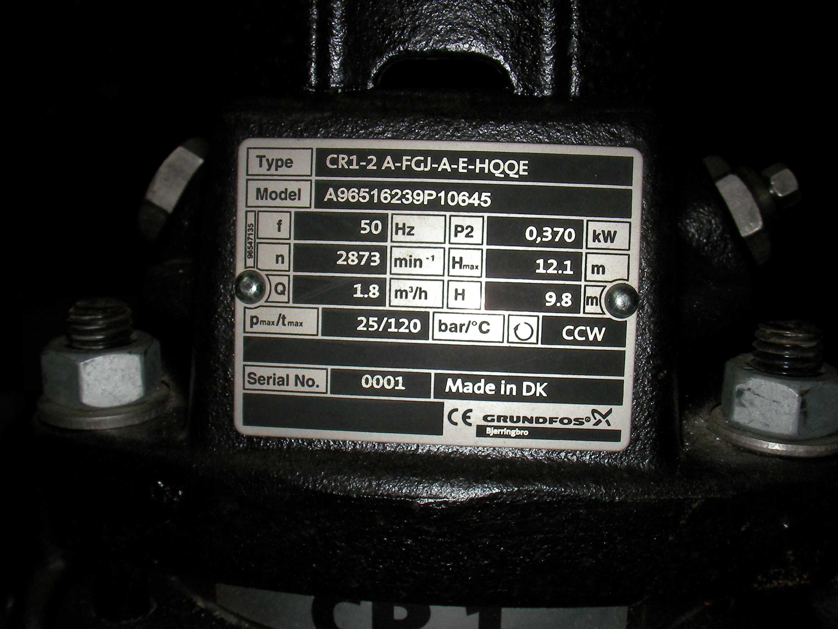 Насос грюндфос,насос GRUNDFOS CR1-2 , центробежный.