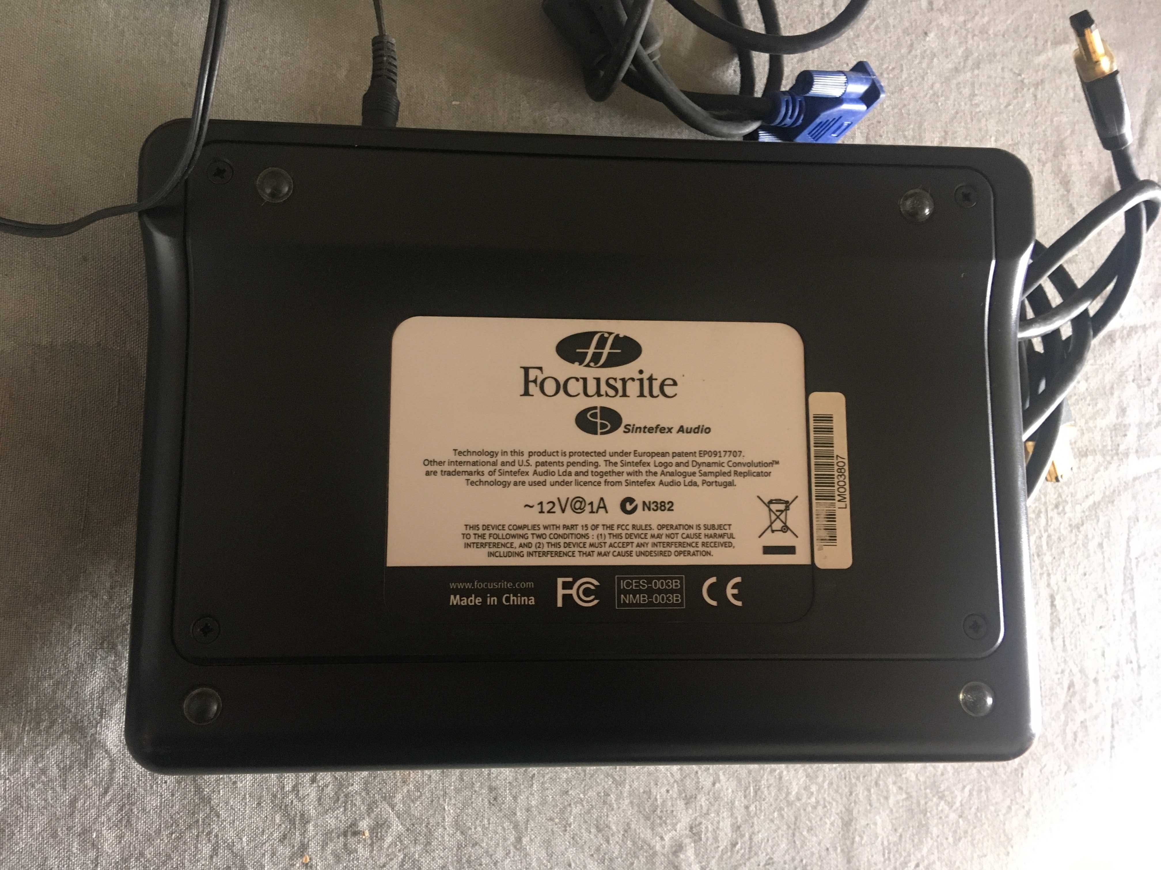 Saffire LE placa de som, Liquid mix, Powercore Compact DPU - firewire