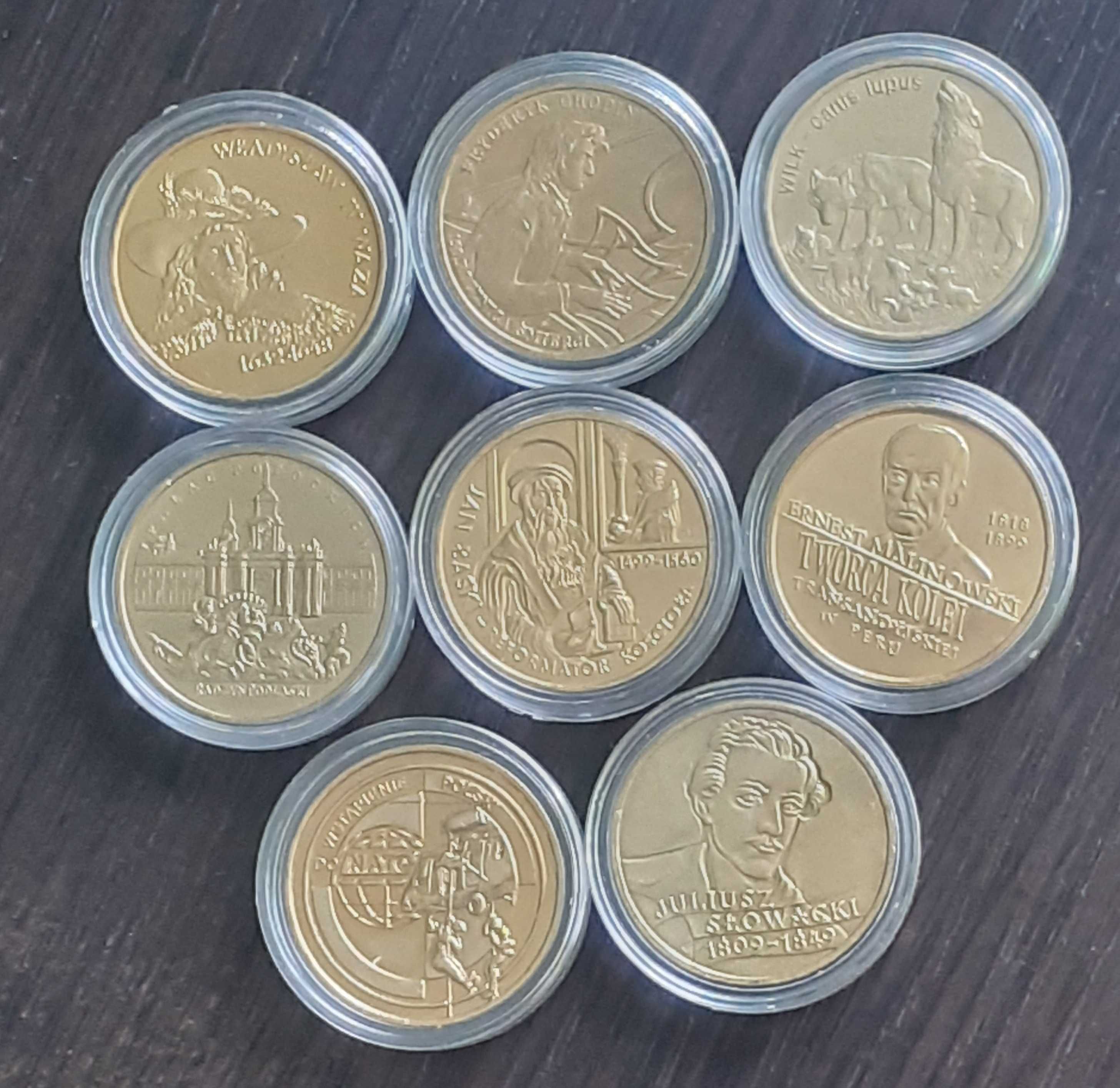 Komplet monet 2 zł ng 260 monet w tym Zygmunt August