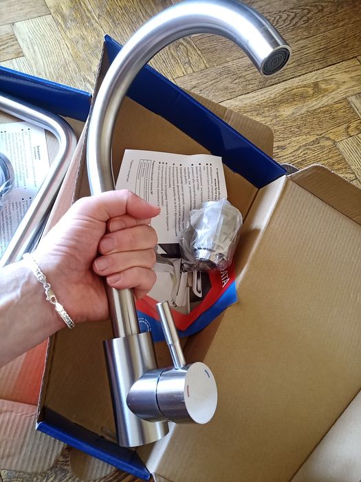 Новый  тяжелый Смеситель кухонный смеситель кухня змішувач