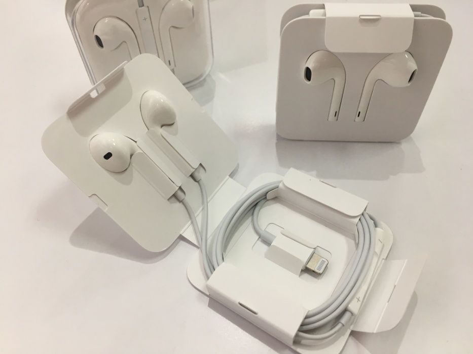 Навушники EarPods Lightning original для iPhone, адаптер Lightning 3.5