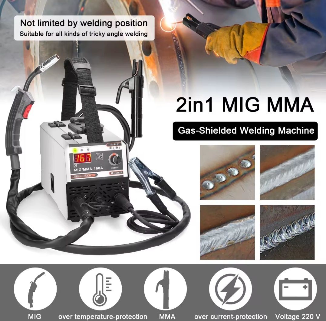 Maquina de soldar de fio e electrode 2 em 1