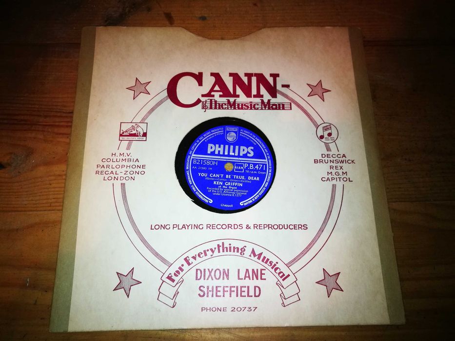 KEN GRIFFIN AT THE ORGAN - You Can Be True, Dear  Ed ING-ANOS 50- 10'