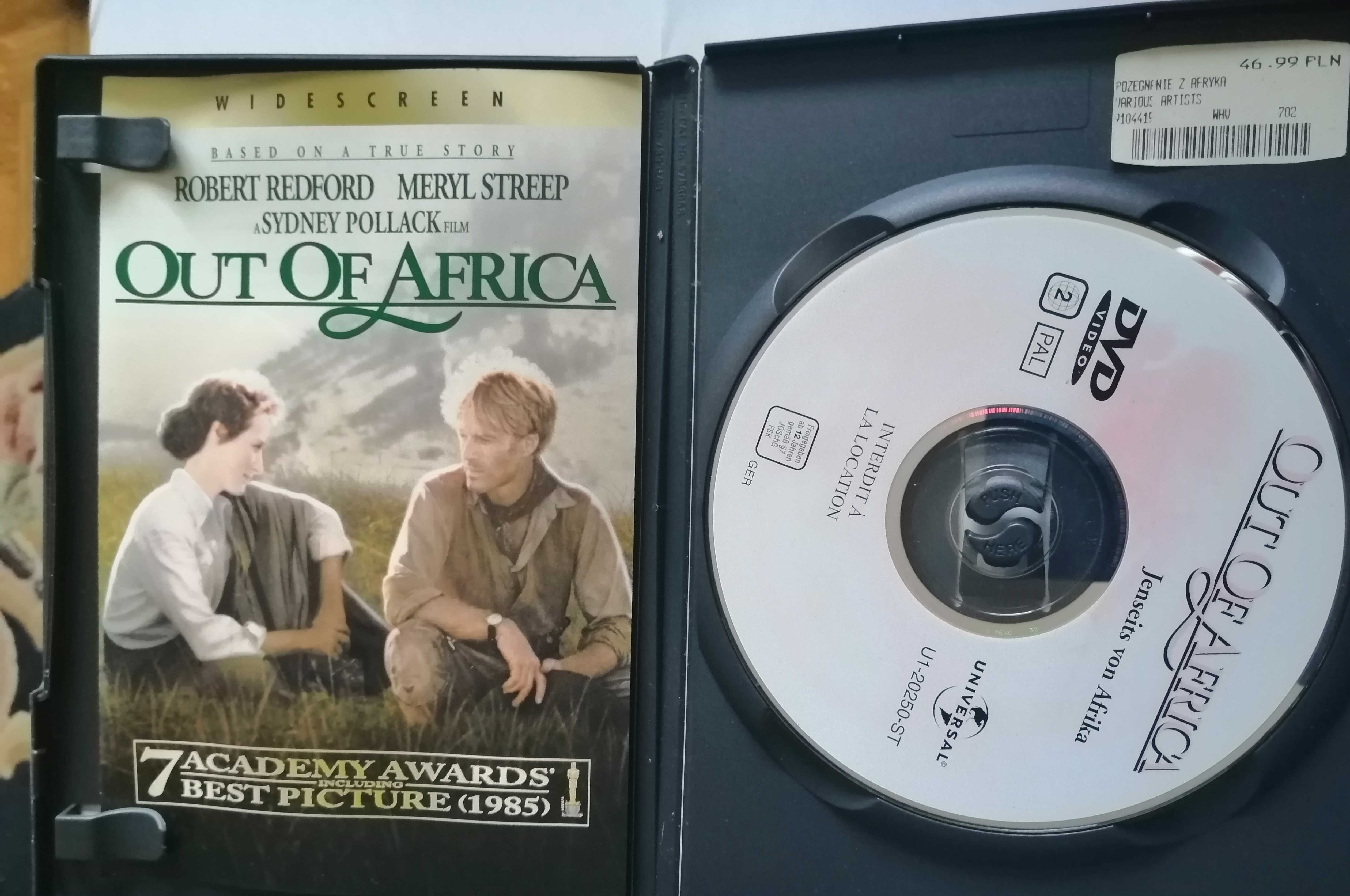 Pożegnanie z Afryką dolby dodatki Retford Streep dvd Oscar