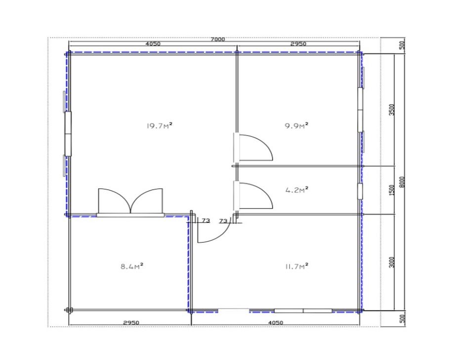 Casa de Madeira, Pré-Fabricada, Bungalow T.2