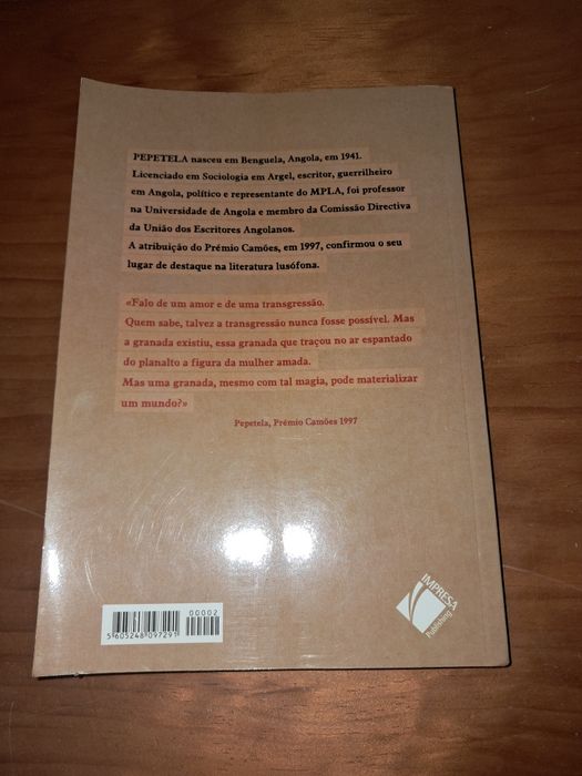 Livro A Fábula do Gágado Velho de Pepetela