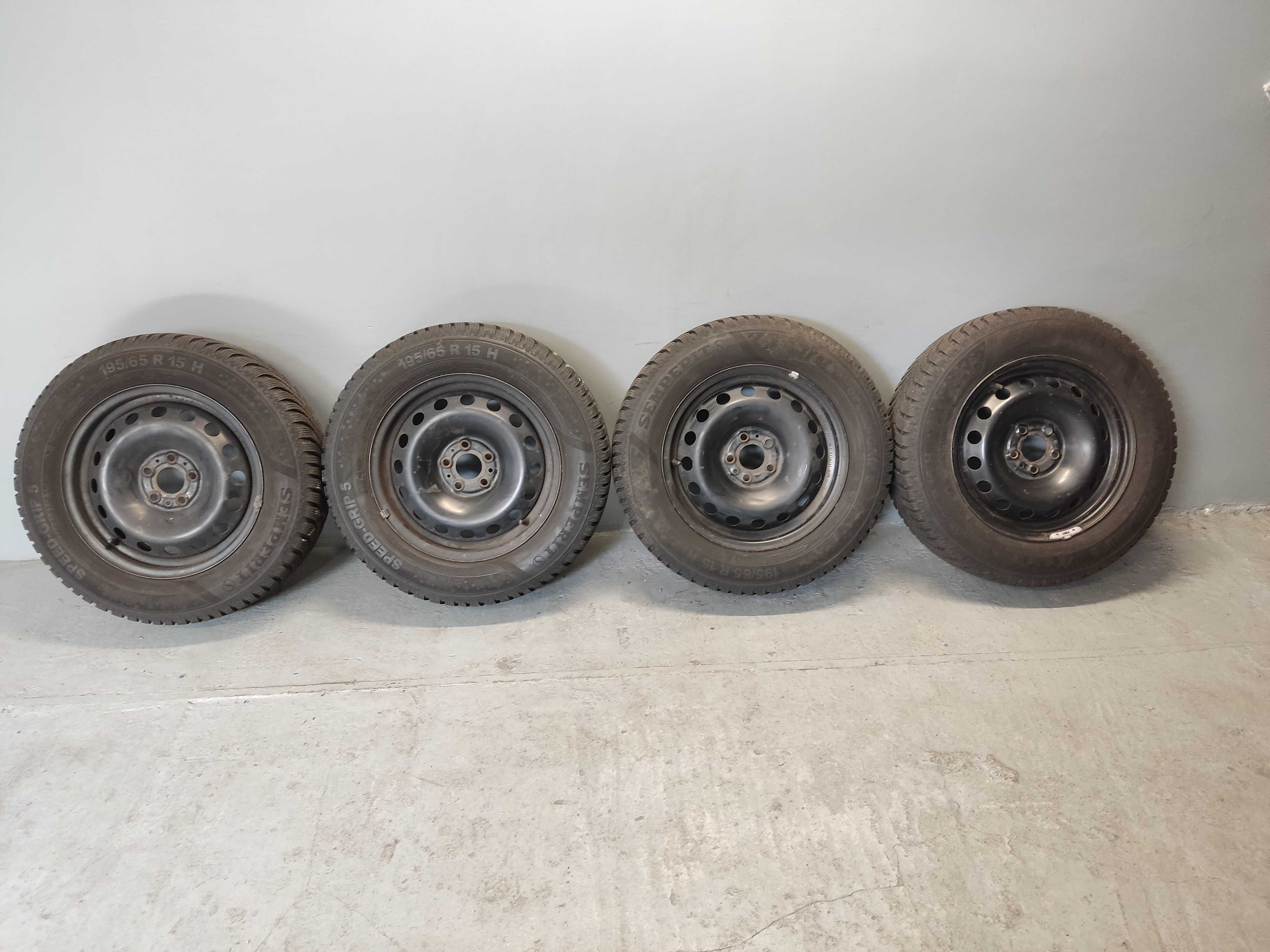 Koła stalowe 15 Fiat Tipo 5x98, Semperit 195/65R15, 2021 rok