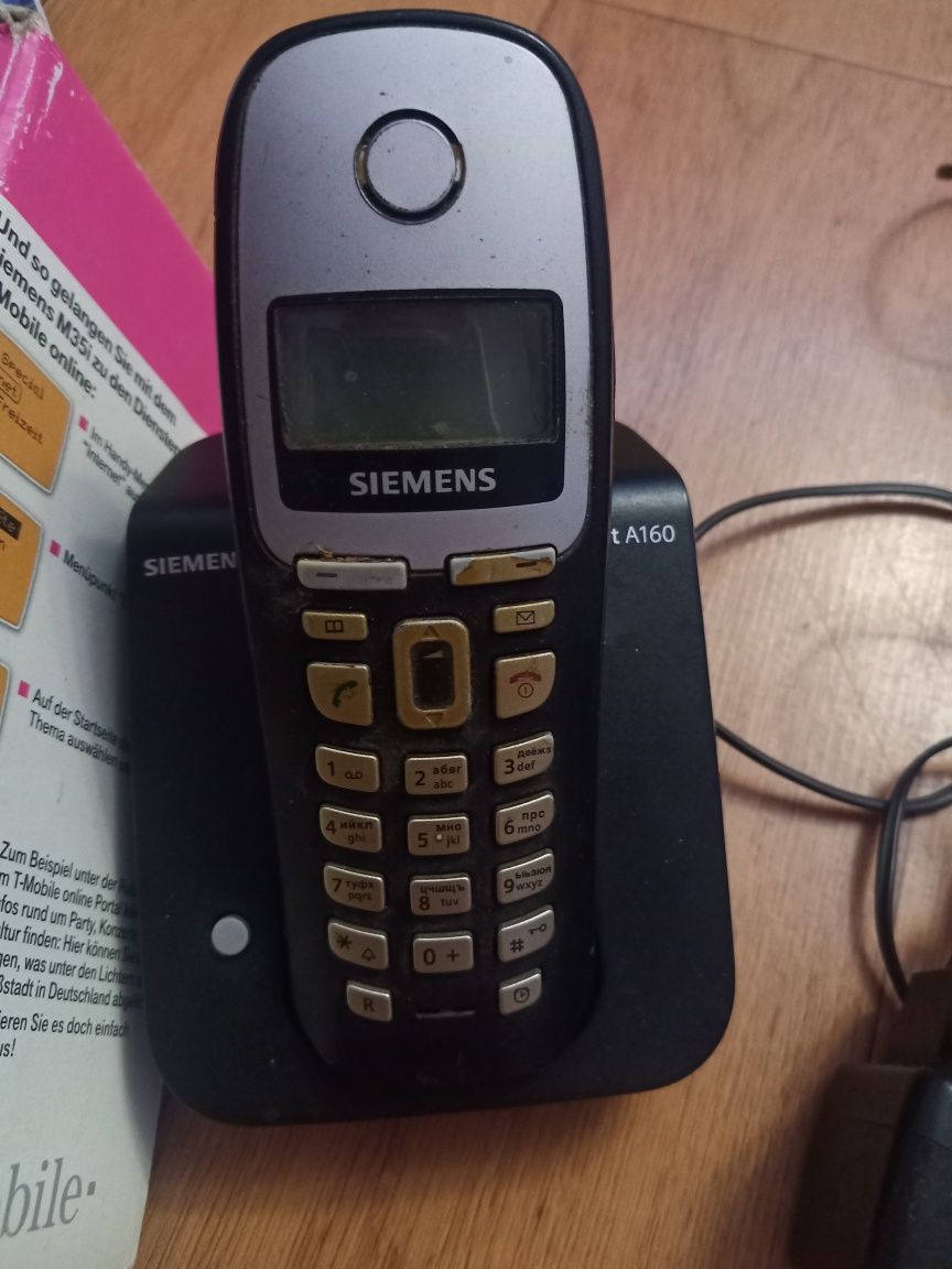 Радиотелефон dect Siemens A160, стационарный телефон, gsm, 900mhz