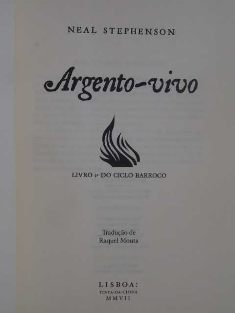 Argento-Vivo de Neal Stephenson - 1ª Edição