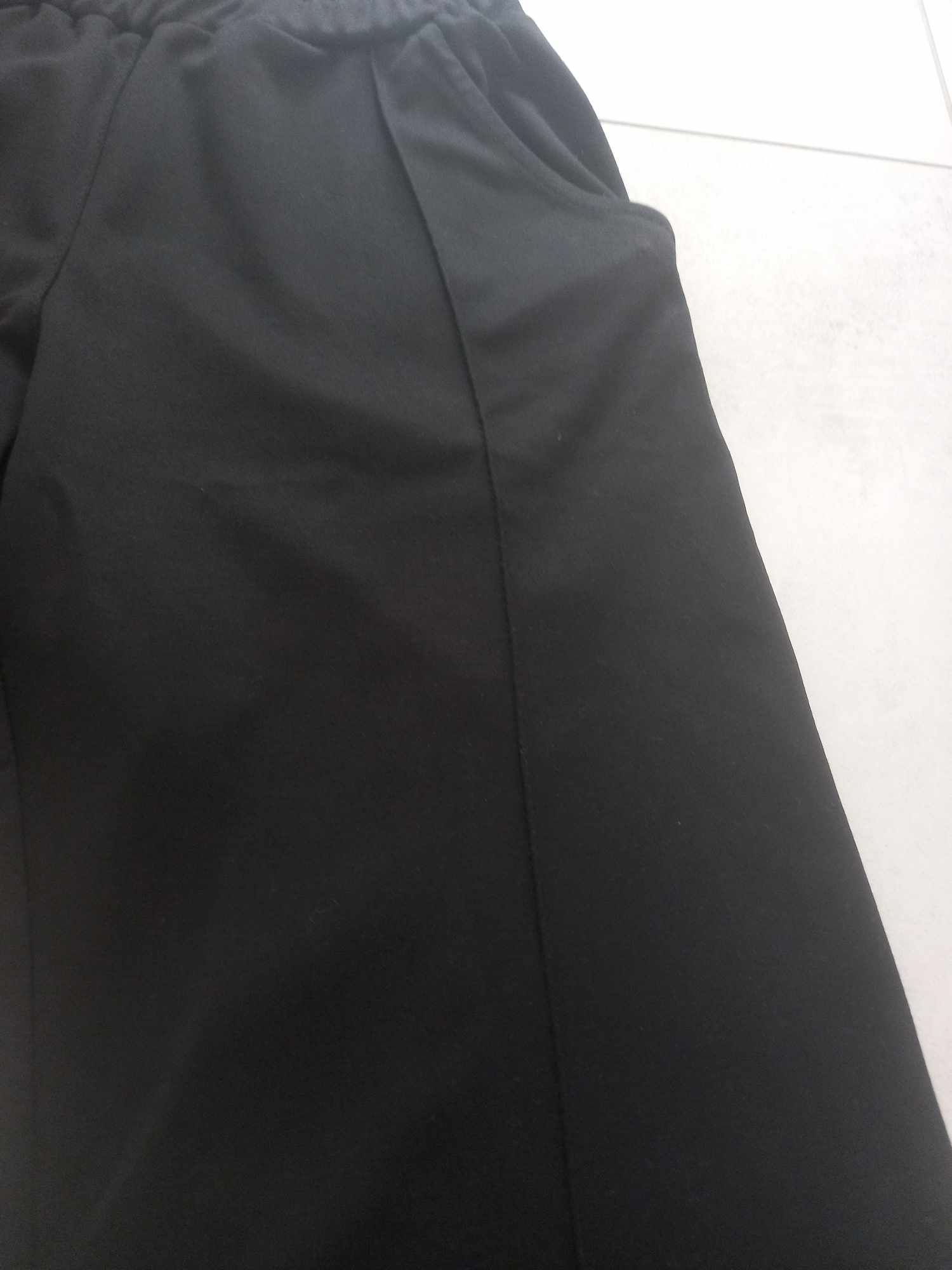 Spodnie damskie dzwony czarne rozmiar uniwersalny