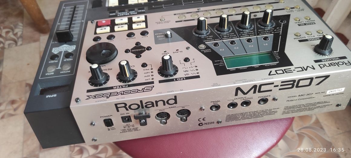 Roland MC-307 groovebox, synth, drum machine