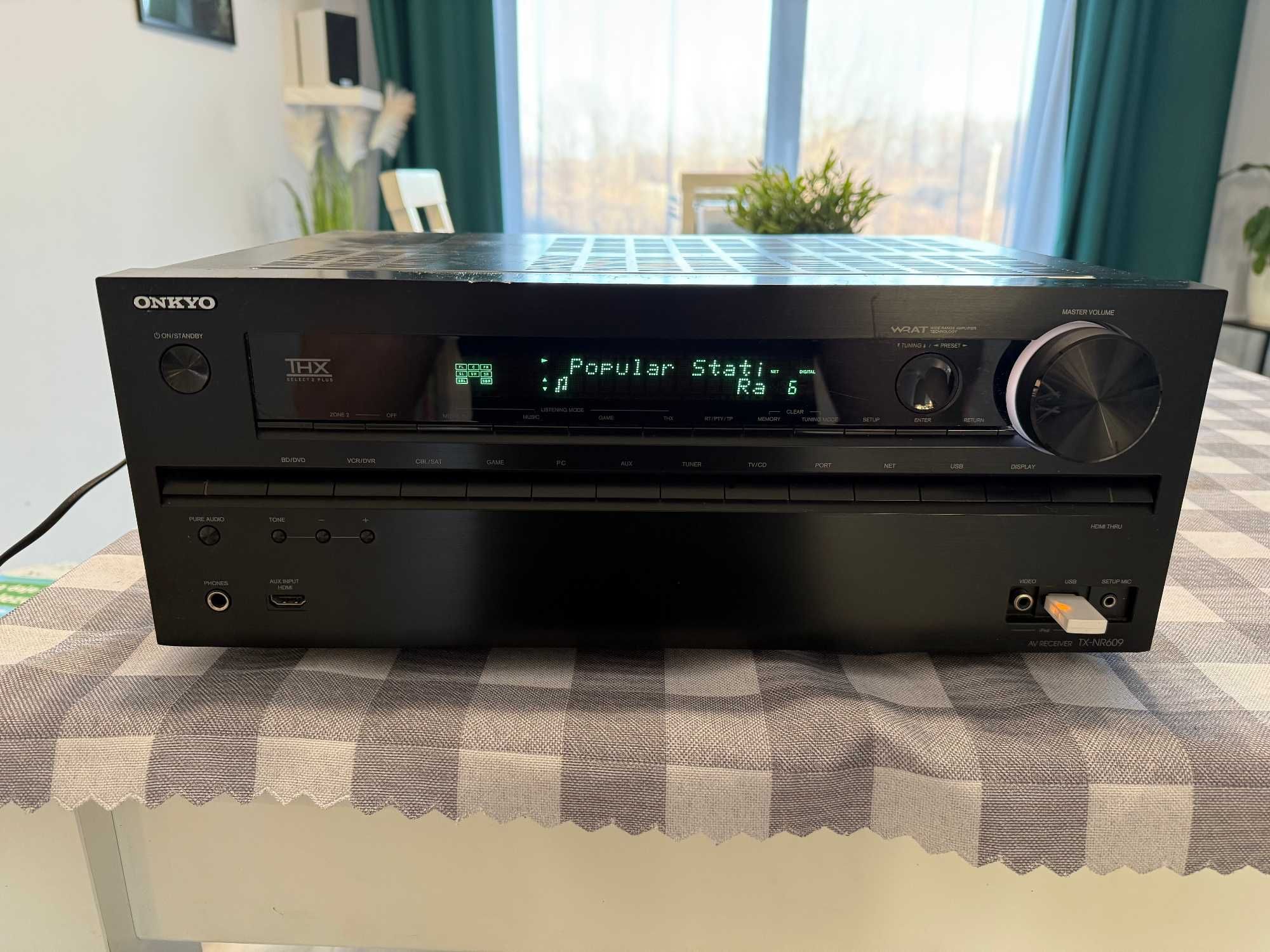 Onkyo TX-NR609 DSP bez wady DZKB4 rok gwarancji