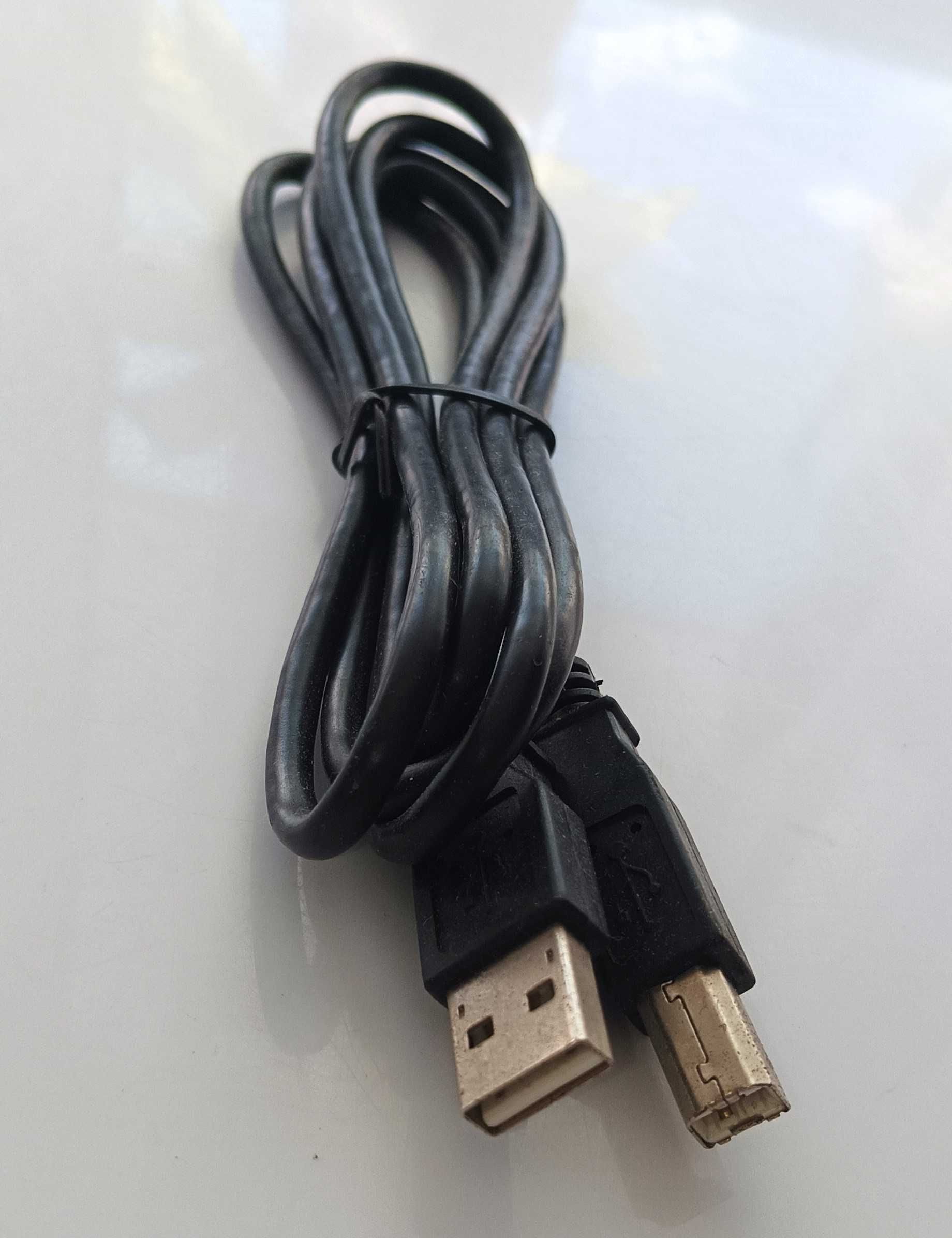 Kabel drukarkowy 1,5m USB 2.0 A/B M/M Ekran Nowy
