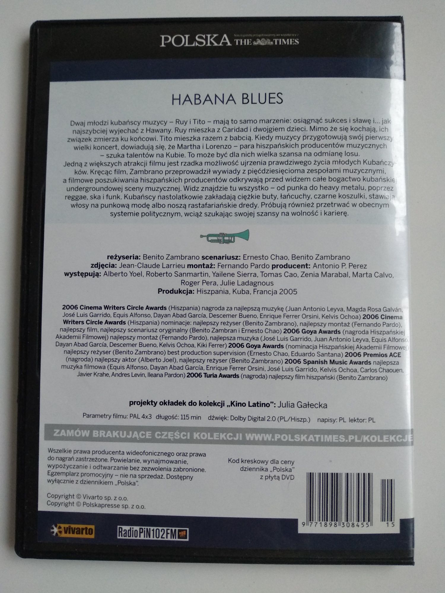 Habana Blues - reż. Benito Zambrano - DVD