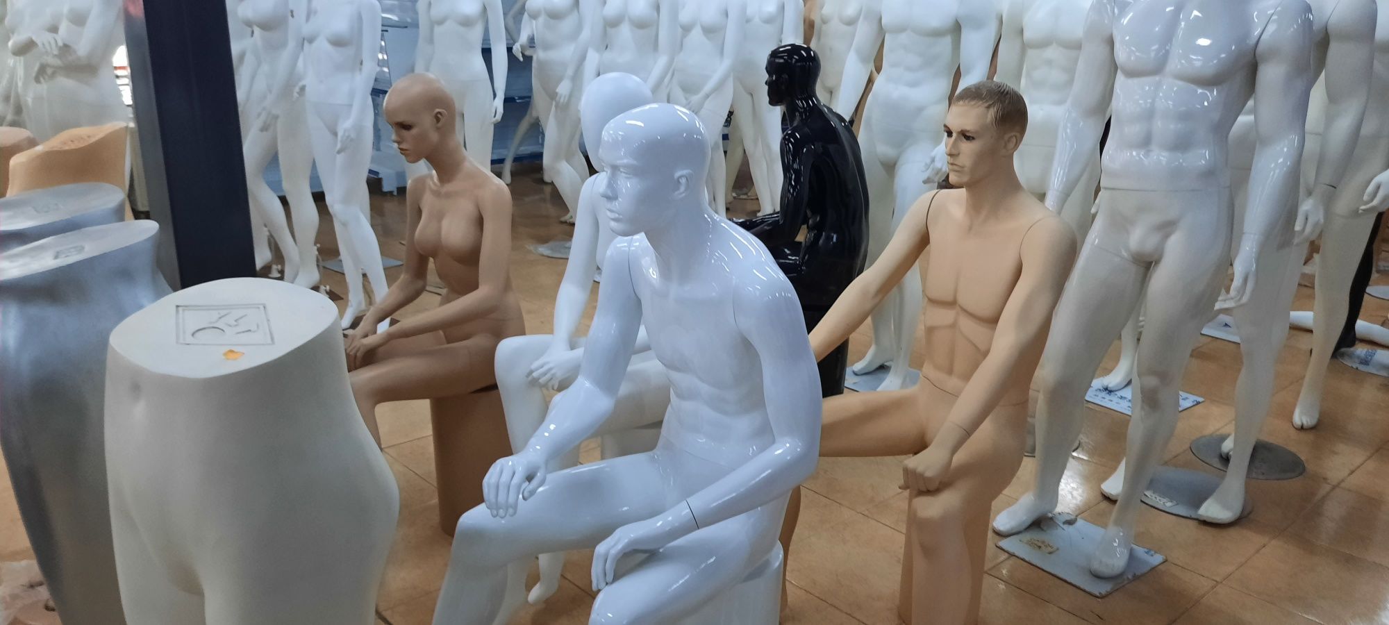 Manequins de adulto sentados (Novos)