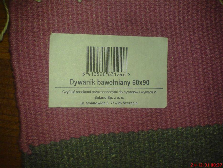 Łazienkowy Dywanik Bawełniany Róż Popiel NOWY NIEUŻYWANY W OPAKOWANIU.