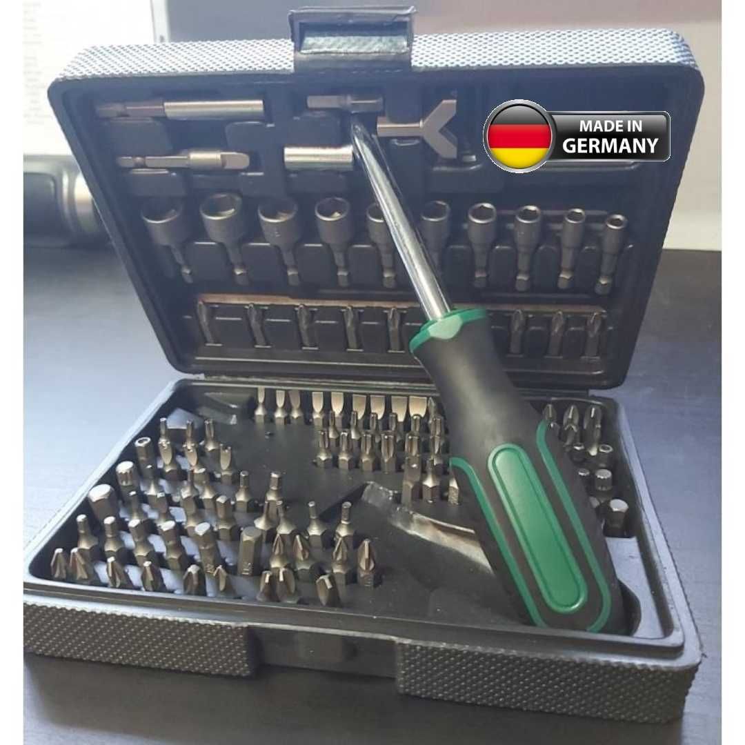 Набір Голівки + Біти з Викруткою Mannesmann M29896 122шт 100% GERMANY